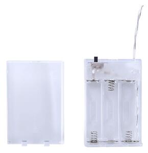 Transparentní LED světelný řetěz ve tvaru kolíčků DecoKing Pin, 20 světýlek, délka 3,35 m