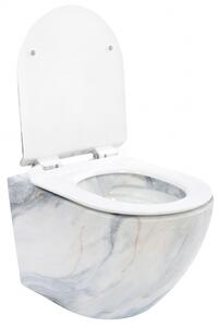 Rea Závěsné WC Carlos Duroplast Slim Zm Granit Matt REA-C8003 - Rea