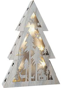 Small foot LED dřevěný vánoční stromeček LE10201