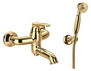 Omnires Art Deco vanová baterie na stěnu zlatá AD5131GL