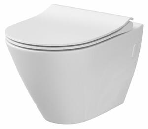 Cersanit K98-0146 - Záchodové prkénko CITY OVAL SoftClose bílá