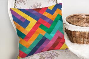Povlak na polštář s příměsí bavlny Minimalist Cushion Covers Colorful Geometric Desen, 45 x 45 cm
