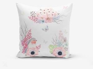 Povlak na polštář s příměsí bavlny Minimalist Cushion Covers Special Design Bird Modern, 45 x 45 cm