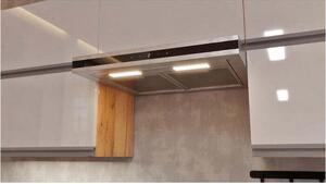 Rohová kuchyně Brick light pravý roh 300x182 cm(bílá lesk/craft)