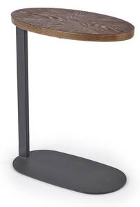 Přístavný stolek DILPHA ořech/černá