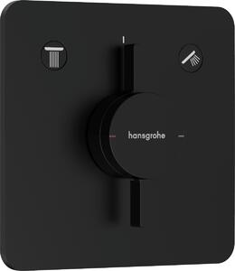 Sprchová a vanová baterie Hansgrohe DuoTurn Q bez podomítkového tělesa matná černá 75414670