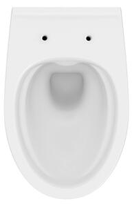 Cersanit K701-147 - Závěsné WC s prkénkem SAVIO keramika/bílá