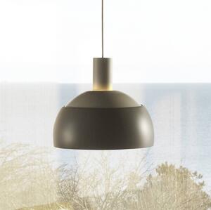 Louis Poulsen závěsné světlo FJ Elements, šedé, Ø 25 cm, E27, stmívatelný, Hliník / šedá / zinek, Obývací pokoj / jídelna, Hliník, Moderní