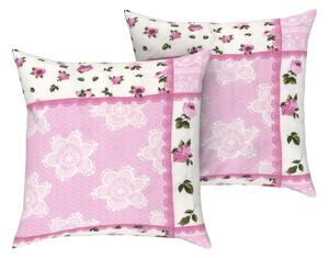 Livarno home Potah na polštář, 60 x 50 cm, 2 kusy (patchwork) (100390333003)