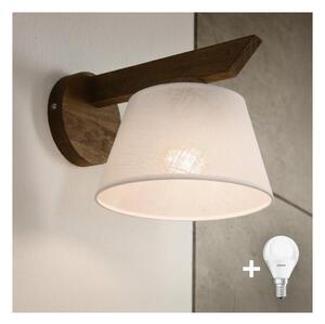 Brilagi - LED Nástěnné svítidlo ANTHONY 1xE14/40W/230V dub ořech/bílá