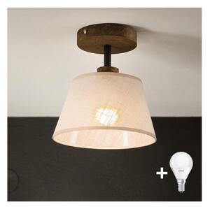 Brilagi - LED Přisazený lustr ANTHONY 1xE14/60W/230V dub ořech/béžová