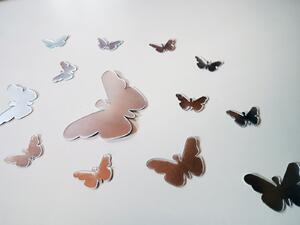 25 zrcadlových motýlků 11 x 7 cm