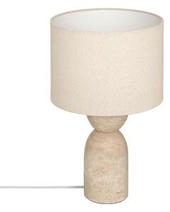 Stolní lampa s travertinovým podstavcem ERIN, Ø 28 x 47,5 cm