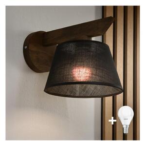 Brilagi - LED Nástěnné svítidlo ANTHONY 1xE14/40W/230V dub ořech/černá