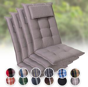 Blumfeldt Sylt, čalouněná podložka, podložka na židli, podložka na výše polohovací křeslo, polštář, polyester, 50 × 120 × 9 cm, 4 x čalounění