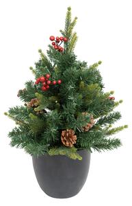 Umělý stromeček v květináči KAPPI se světýlky, 50 cm