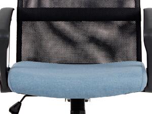 Kancelářské křeslo Evessa-E301-BLUE (modrá + černá). 1042705