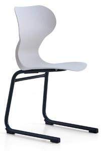 AJ Produkty Židle BRIAN, ližinová podnož, antracitově šedá/světle šedá