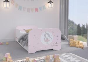 Dětská postel KIM - PRINCEZNA 140x70 cm + MATRACE