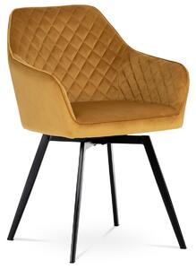 Jídelní židle Danarra-425-YEL4 (žlutá + černá). 1042734