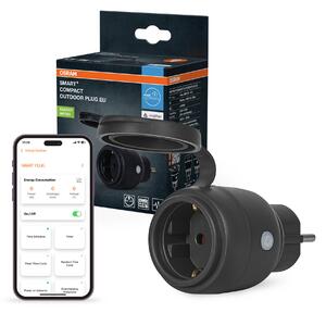 Osram Chytrá venkovní kompaktní zásuvka Wi-Fi Matter černá (100409462)