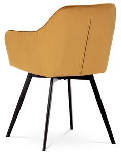 Jídelní židle Danarra-425-YEL4 (žlutá + černá). 1042734