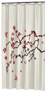 Sealskin Blossom sprchový závěs 200x180 cm bílá-vícebarevná 233451359