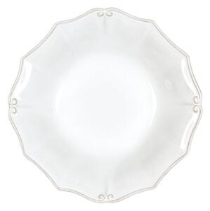 Bílý kameninový talíř na polévku Casafina Vintage Port Barroco, ⌀ 24 cm