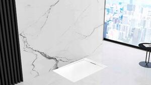 Sprchová vanička Rea GRAND 90x120 cm - imitace kamene - bílá