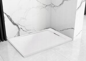 Sprchová vanička Rea GRAND 90x120 cm - imitace kamene - bílá