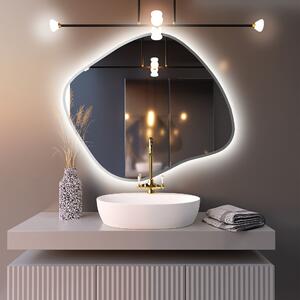Baltica Design Bright Stain III zrcadlo 50x43 cm s osvětlením stříbrná 5904107920306