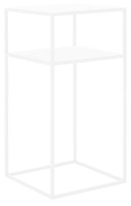 Bílý odkládací patrový stolek CustomForm Tensio, 30 x 30 cm