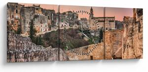Obraz - Gravina in Puglia, Itálie (s hodinami) (90x30 cm)