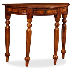 Konzolový stolek, masivní sheesham, 90 x 40 x 76 cm, polokulatý