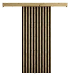 Posuvné dveře 90 cm Myles I (dub artisan + černá matná)