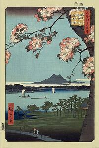 Plakát, Obraz - Hiroshige - Masaki & Suijin Grove, (61 x 91.5 cm)