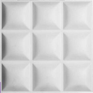 Obkladové panely 3D PVC 10033, cena za kus, rozměr 500 x 500 mm, Block, IMPOL TRADE