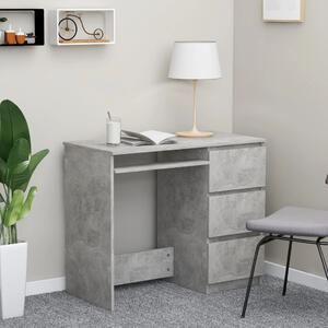 Psací stůl betonově šedý 90 x 45 x 76 cm dřevotříska