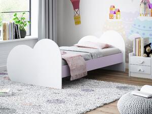 Dětská postel SRDÍČKO bez motivu 160x80 cm (11 barev) + matrace ZDARMA