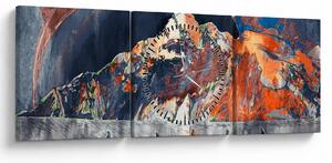 Obraz - Ilustrace potníků (s hodinami) (90x30 cm)