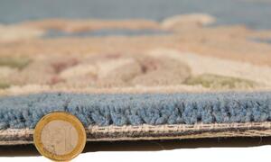Modrý vlněný koberec Flair Rugs Aubusson, 75 x 150 cm