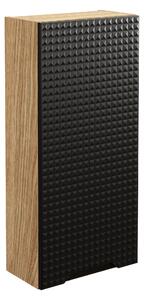 Comad Koupelnová skříňka závěsná horní Luxor Black 35 černá/dub olejovaný