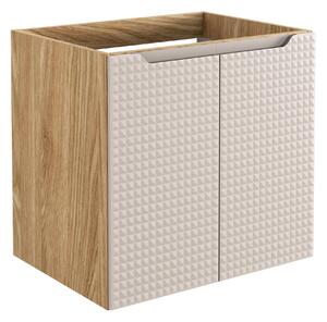 Comad Koupelnová skříňka pod umyvadlo Luxor Beige 60 béžová/dub olejovaný