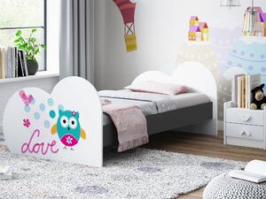 Dětská postel SOVIČKA 160x80 cm (11 barev) + matrace ZDARMA