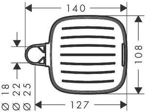 HANSGROHE 26519000 Cassetta E mýdlenka