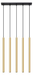 Sollux Lighting Závěsná lampa PASTELO 5L leštěné zlato