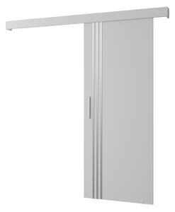 Posuvné dveře 90 cm Sharlene VI (bílá matná + bílá matná + stříbrná). 1043835