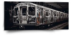 Sablio Obraz Městské metro s graffiti - 110x50 cm