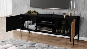 TV stolek RATINA 2, 150x60x40, dub artisan/černá mat