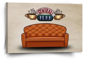 Sablio Obraz Seriál přátelé CENTRAL PERK Gauč - 60x40 cm
